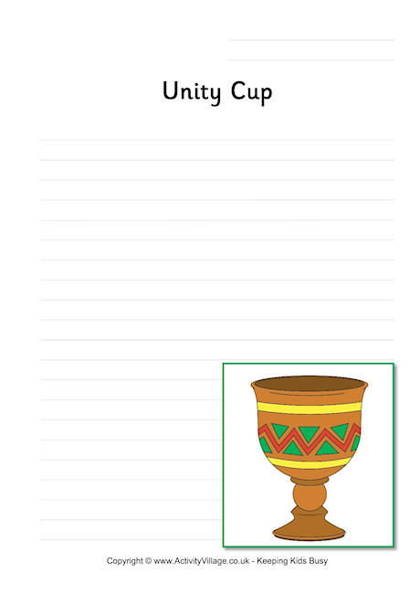 Unity cup writing page