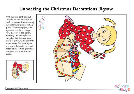 Unpacking The Christmas Decorations Jigsaw Unpacking The Christmas Decorations Jigsaw