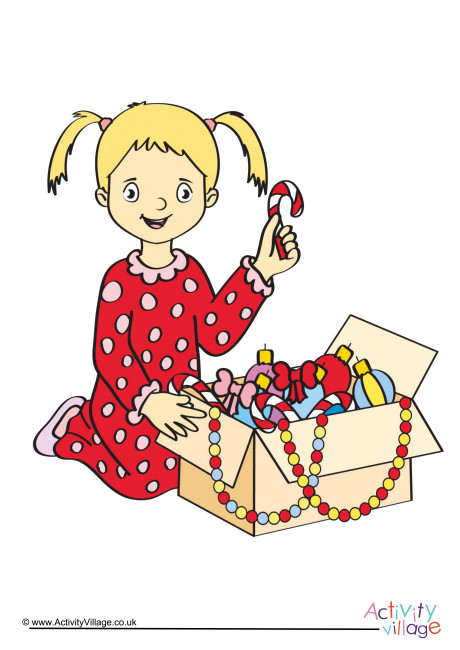 Unpacking the Christmas Decorations Poster