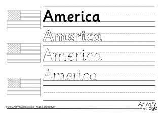 US Handwriting Worksheets