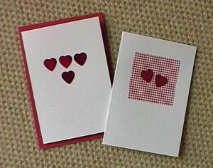 Valentine Cards with sequins