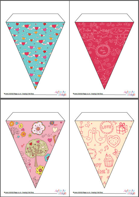 Valentine's Day bunting - large Valentine's Day bunting - large