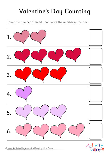 Valentine's Day Counting 2