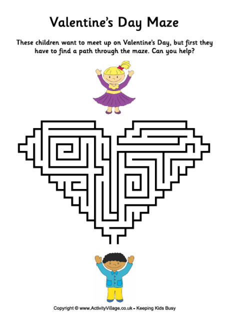 Valentines Day maze 1