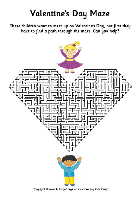 Valentine's Day maze 3