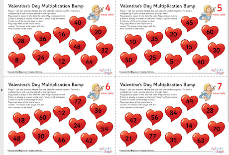 Valentines Day Multiplication Bump Pack Valentines Day Multiplication Bump Pack