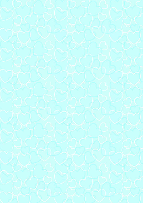 Valentine's Day Scrapbook Paper - Blue Heart Background
