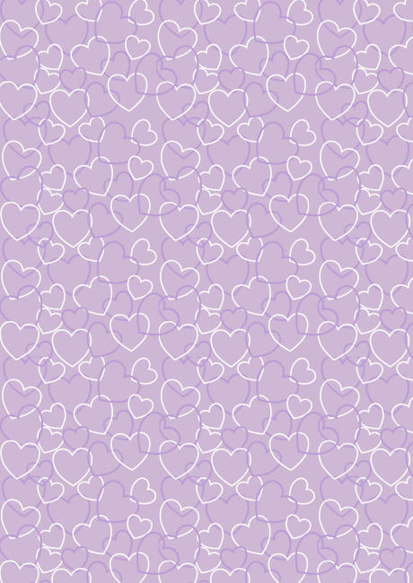 Valentine's Day scrapbook paper purple heart background