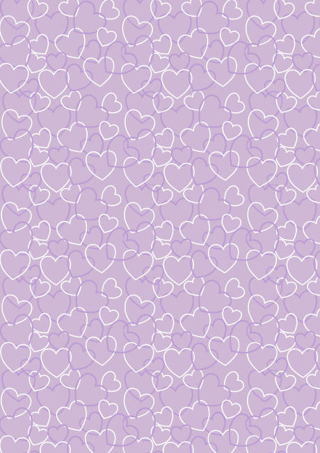 Valentine's Day Scrapbook Paper - Purple Heart Background