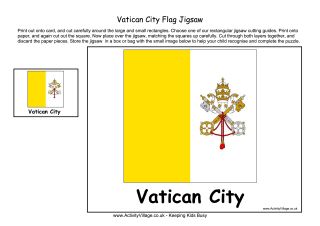 Vatican City flag jigsaw