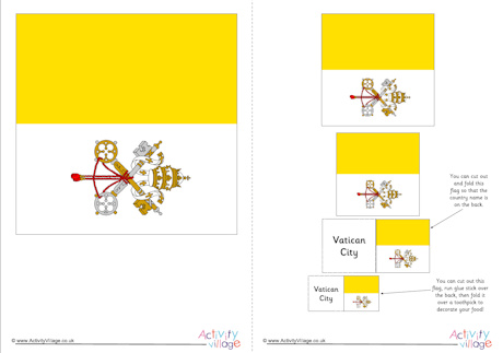 Vatican City fag printable