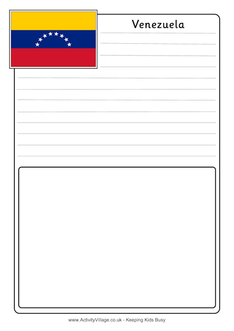 Venezuela notebooking page