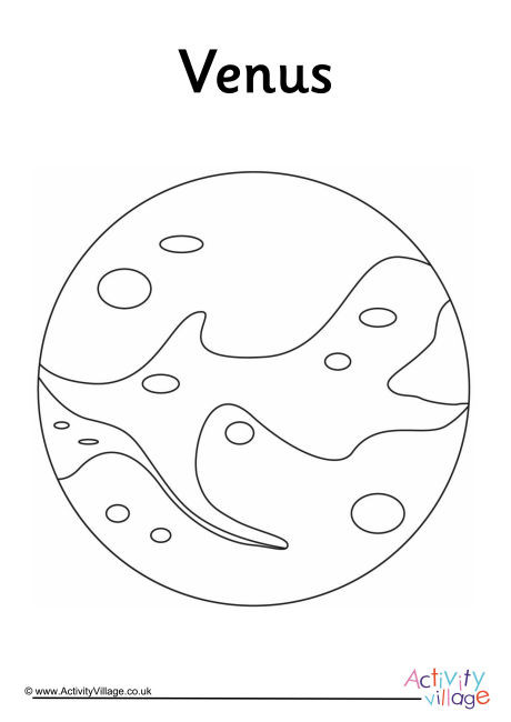 Venus Colouring Page