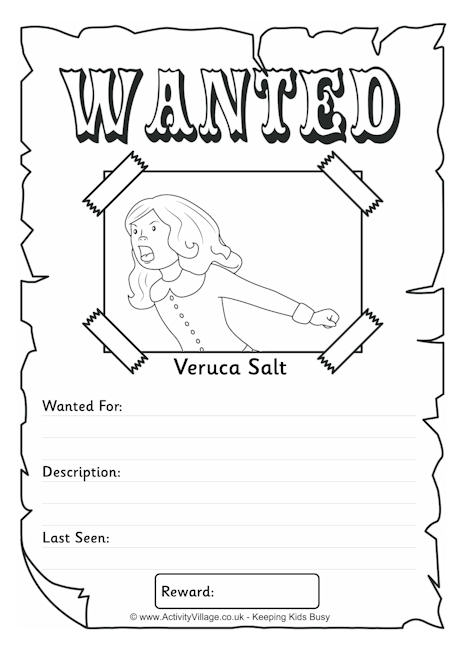 Veruca Salt Wanted poster