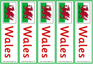 Welsh Flag Printables