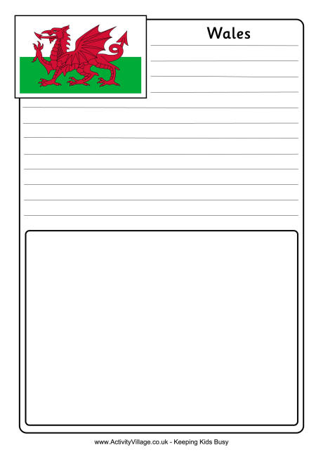 Wales notebooking page 