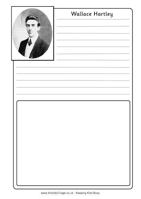 Wallace Hartley notebooking page Wallace Hartley notebooking page