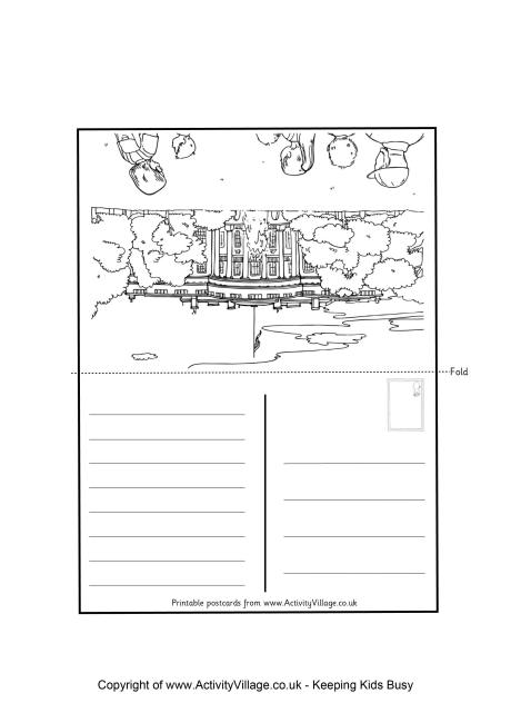 Washington White House postcard