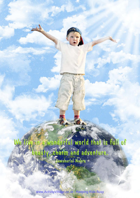 We live in a wonderful world poster We live in a wonderful world poster