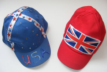 wearable flag baseball caps