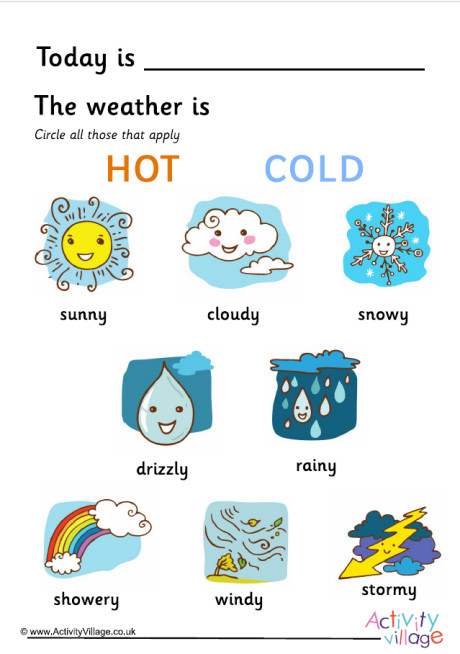 Weather Diary - Picture Chart Weather Diary - Picture Chart