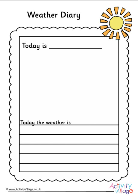 Weather Diary - Weather Story - Day