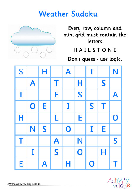 Weather Sudoku - Difficult