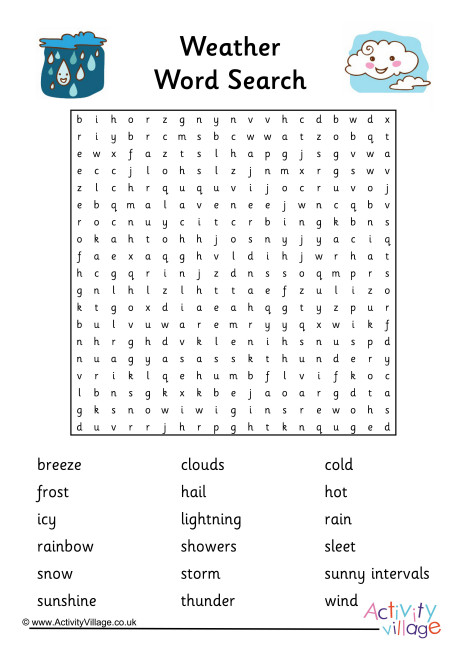 Weather word search 2