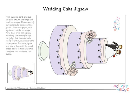 Wedding Cake Printable Jigsaw Wedding Cake Printable Jigsaw
