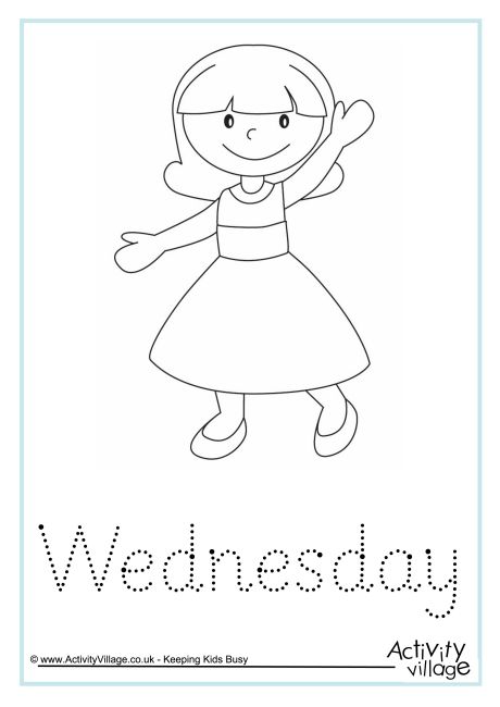 Wednesday word tracing