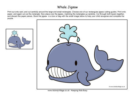 Whale jigsaw Whale jigsaw