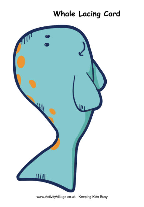 Whale lacing card Whale lacing card