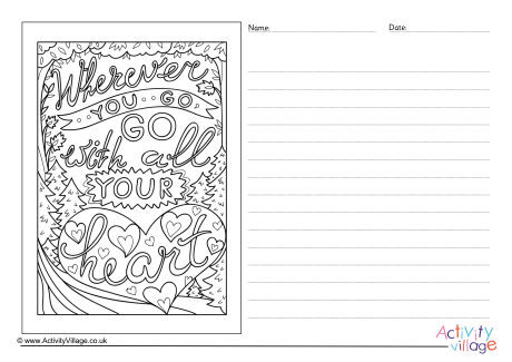 Wherever You Go Story Paper
