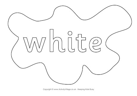 White poster splats