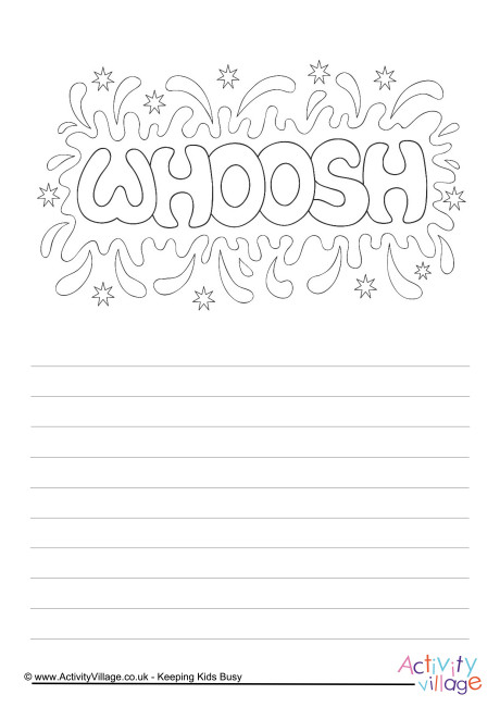 Whoosh story paper