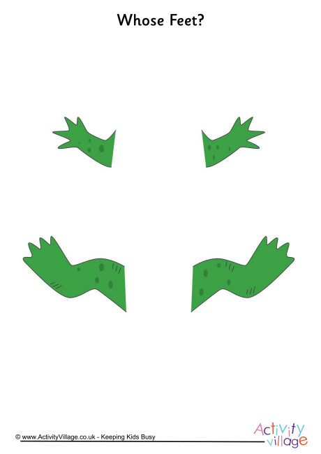 Whose feet crocodile
