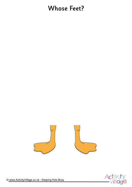 Whose feet duck