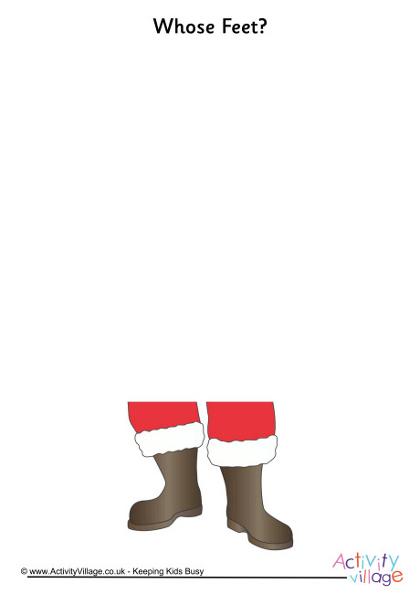 Whose Feet Santa Claus
