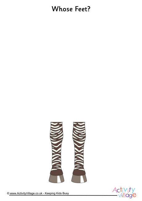 Whose Feet zebra