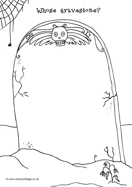 Whose Gravestone Doodle Page