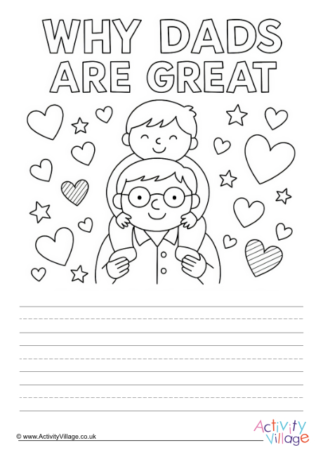 Why Dads Are Great worksheet Why Dads Are Great worksheet