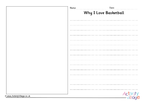 Why I Love Basketball Writing Prompt