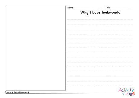 Why I love Taekwondo Writing Prompt