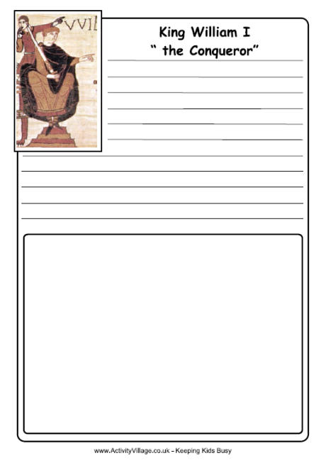 William I notebooking page 