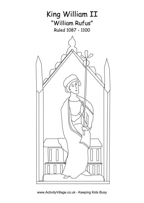 William II colouring page