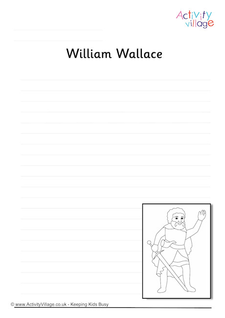 William Wallace writing page