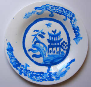 Willow pattern plate craft