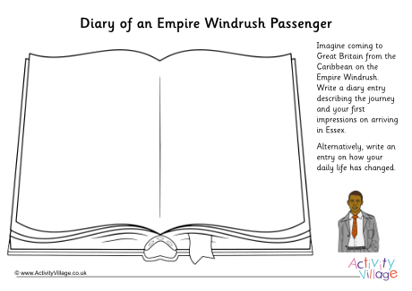 Windrush diary worksheet Windrush diary worksheet