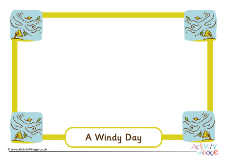 Windy Day Picture Frame