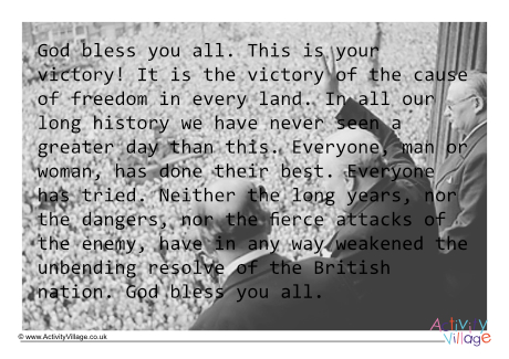 Winston Churchill VE Day speech 1
